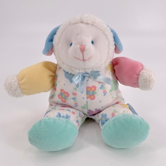 Vintage 90s Baby B’Gosh Oshkosh Lamb Plush Stuffie Stuffed Animal - Picture 1 of 6